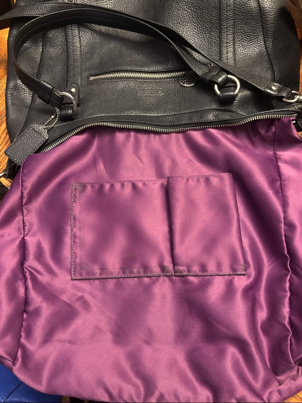 Coach Madison Alexandra Black Pebbled Leather Tote - Picture 12 of 13